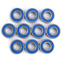 Yosoo Health Gear Rodamiento rígido de Bolas- 10 Piezas MR115-2RS Rodamientos en Miniatura de Doble Escudo 5x11x4mm